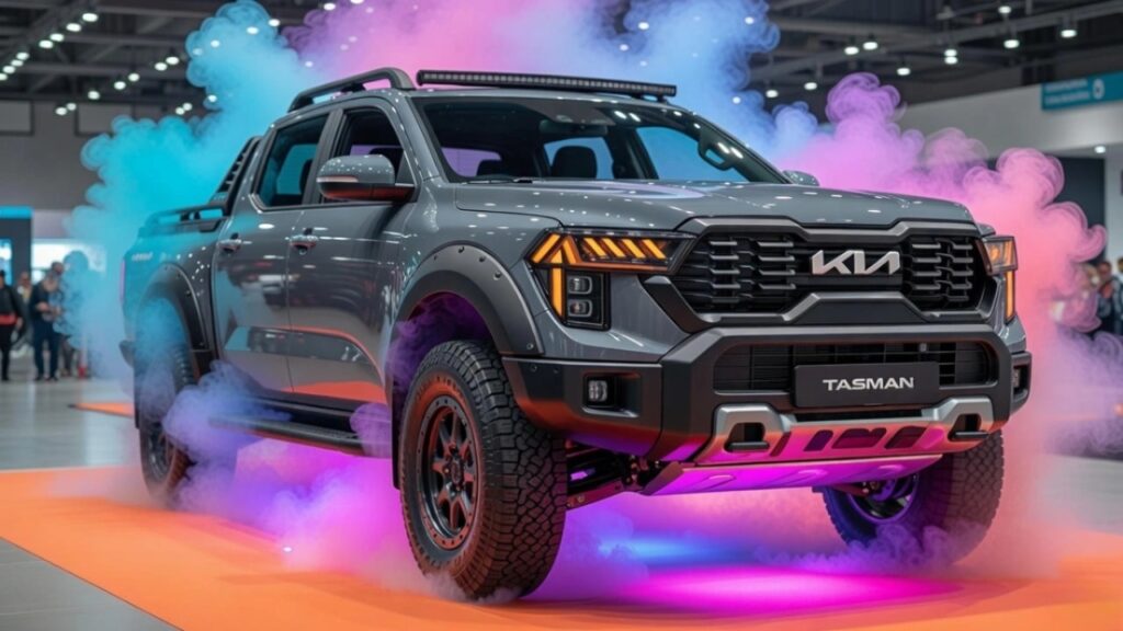 Kia Tasman Pickup 2026 First Look : Rugged Performance, Feature-Rich Cabin and Reliability